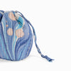 Marbled Jewelry Pouch- Blue