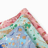 Hand Printed Marbled Wrapping Paper Sheets- Green Pebble