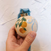 Tuscan Orange Hand Painted Ornament