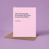 "Born in the 1900s" Birthday Card
