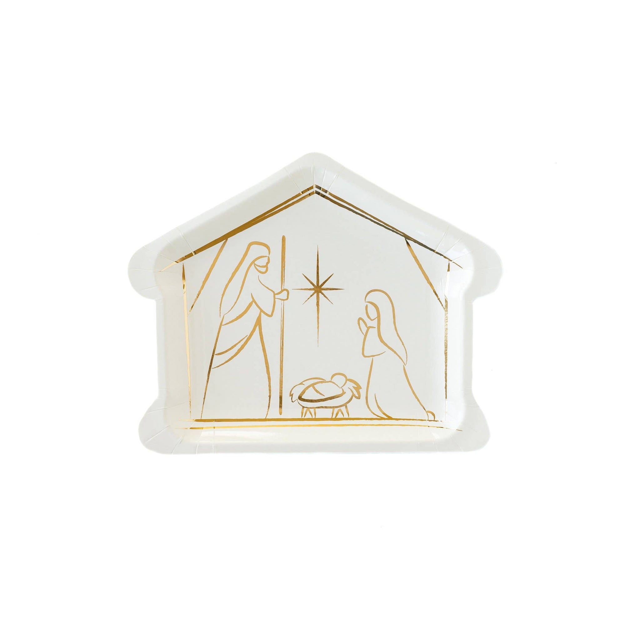 Nativity Shaped Paper Plates (S/8)