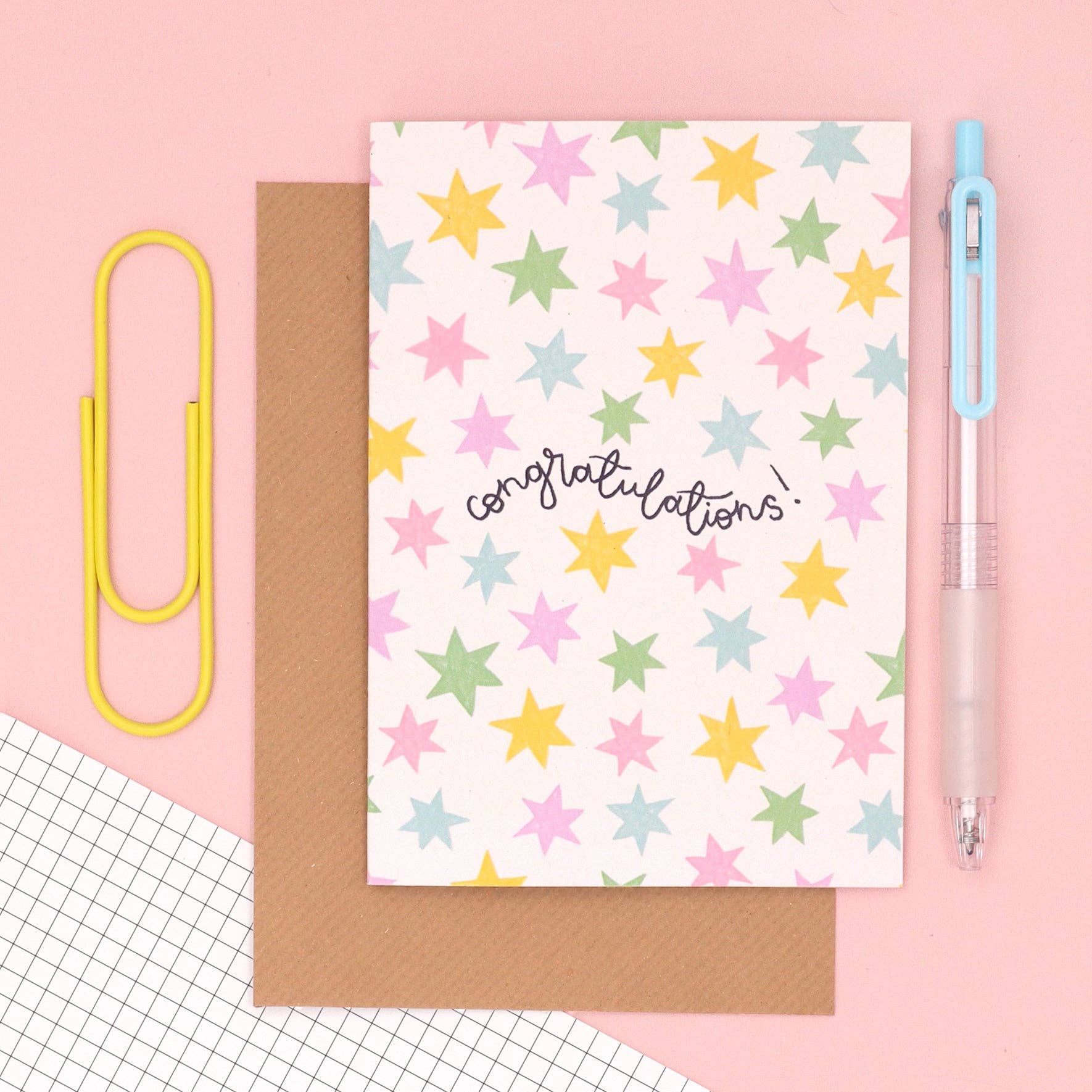 'Congratulations' Stars Greeting Card