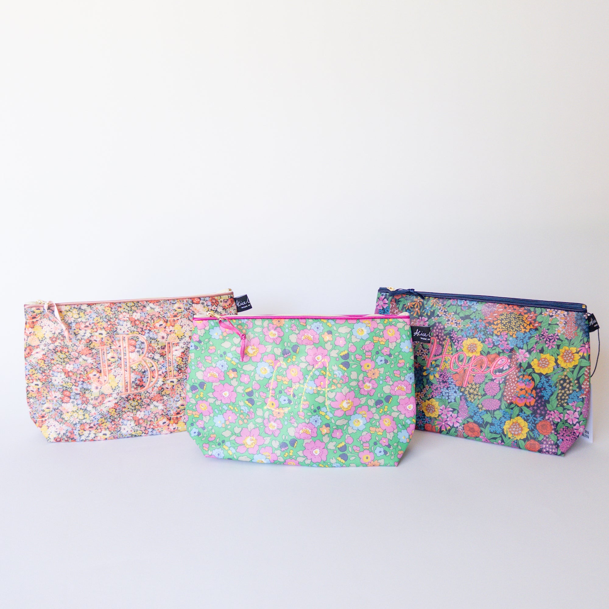 Monogrammed Liberty of London Cosmetic Bag