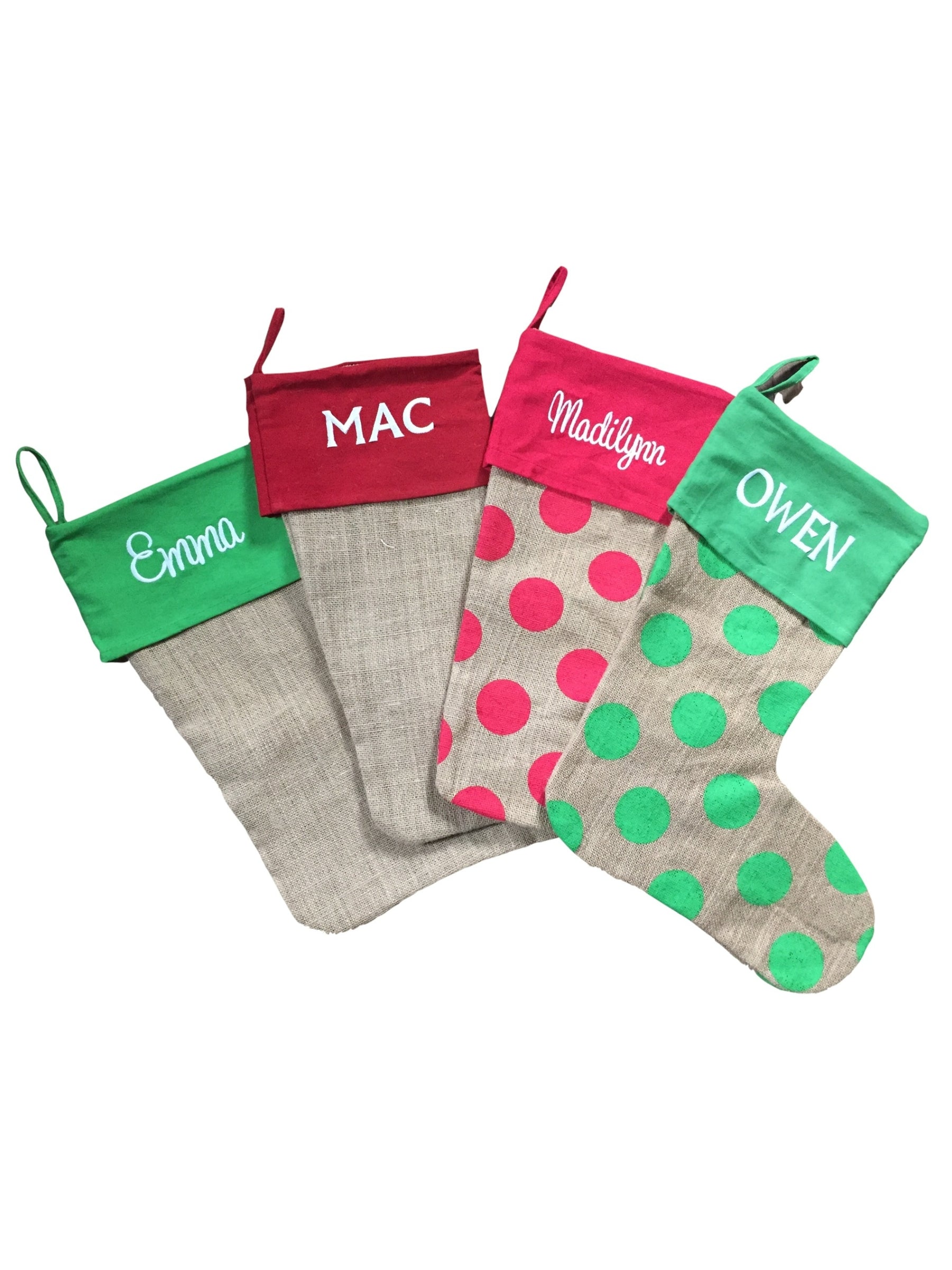 Monogrammed Christmas Stockings