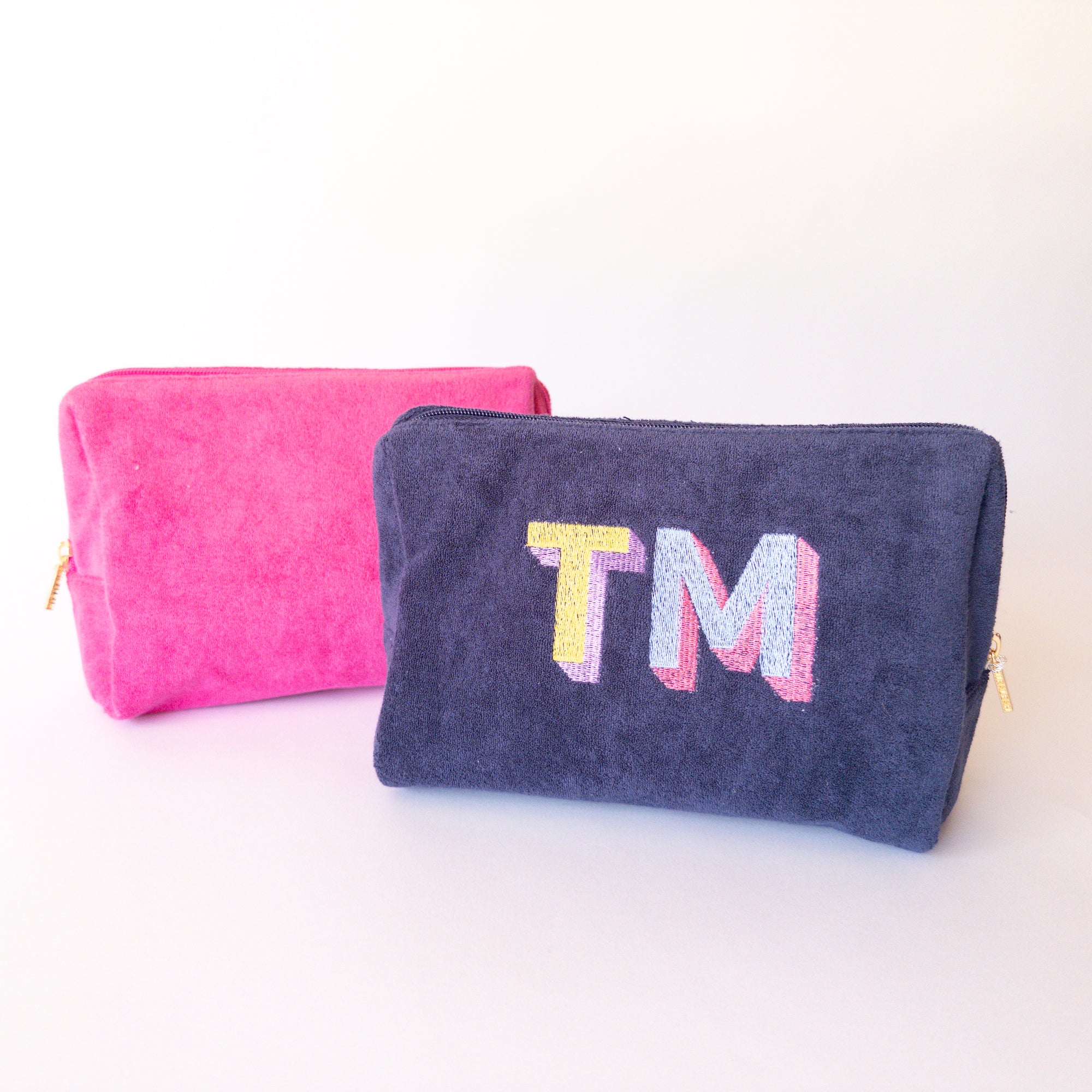 Monogrammed Sol Cosmetic Bag