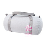 Monogrammed Seersucker Duffle Bag