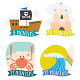 Monthly Baby Growth Stickers - Captain Collection