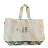 Monogrammed Camo Canvas Grommet Tote