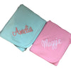 Monogrammed Cotton Baby Blanket