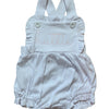 Monogrammed Cotton Ruffle Sunsuit