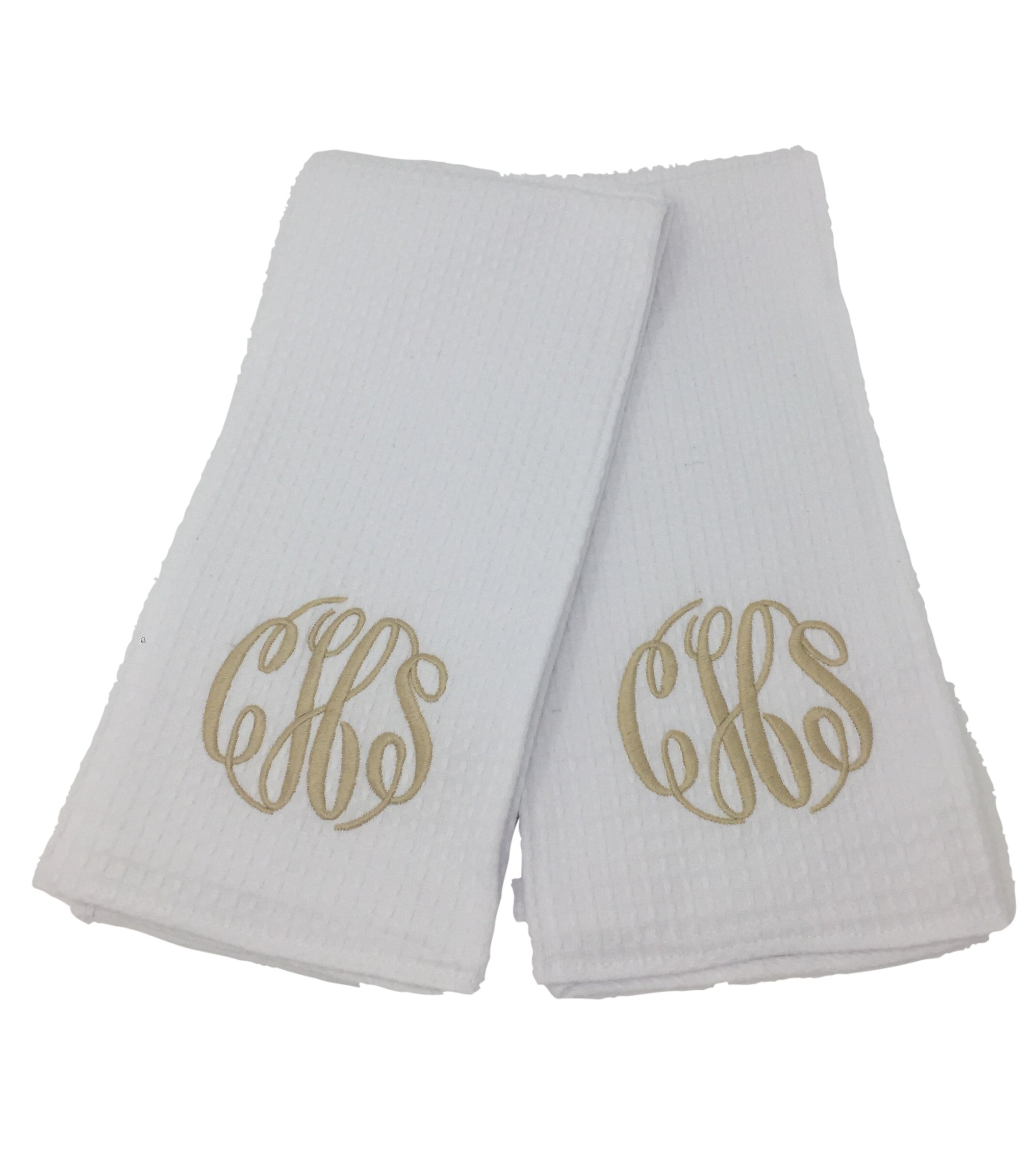 Monogrammed Kitchen Towels- Set of 2