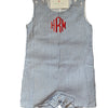 Boys Monogrammed Shortalls