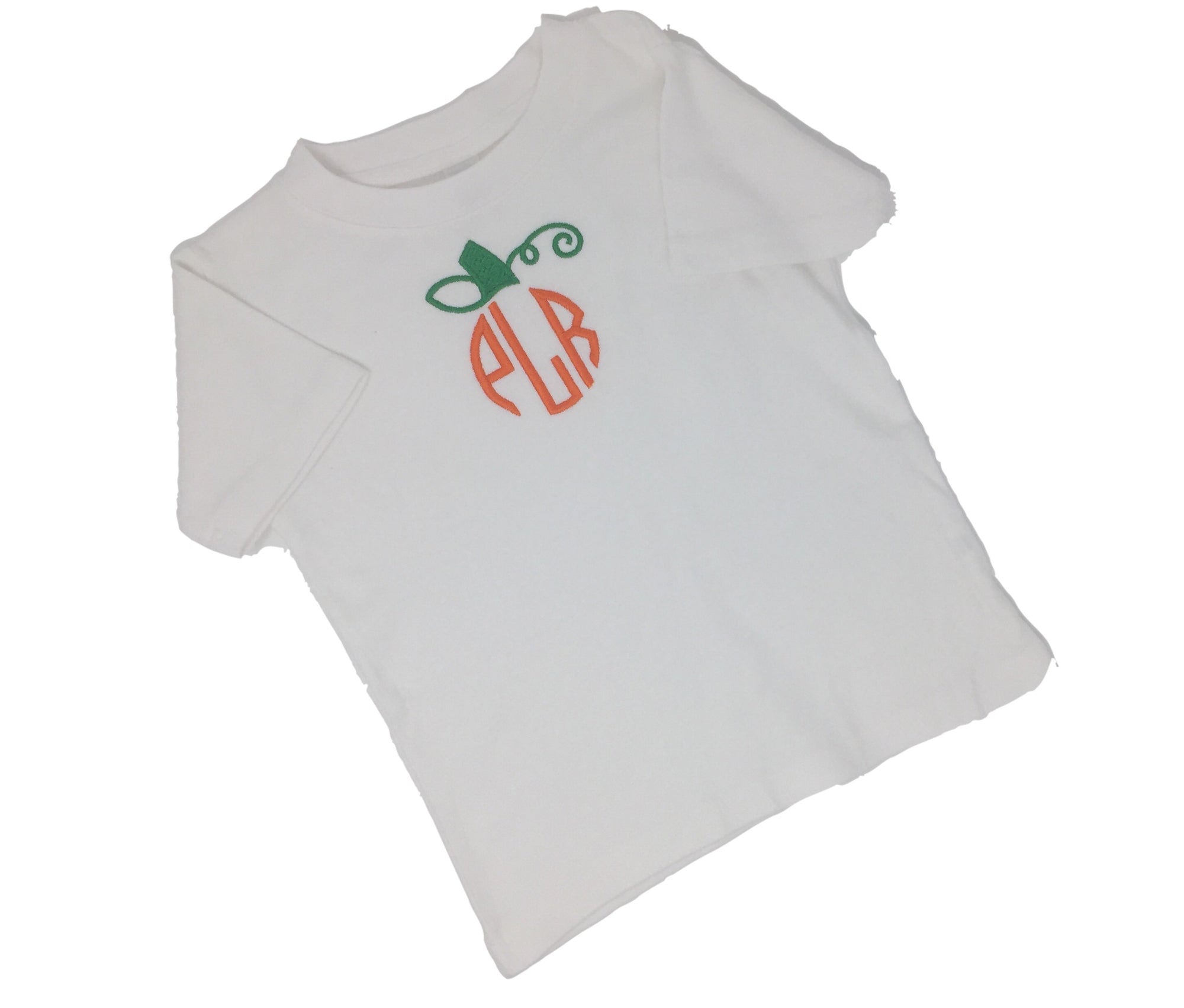 Kids Monogrammed Pumpkin T-Shirt