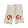 Monogrammed Fringe Hand Towel