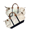 Monogrammed Canvas Weekender Bag