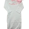 Monogrammed Newborn Baby Gown
