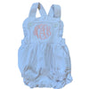 Monogrammed Cotton Ruffle Sunsuit