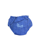 SALE // Monogrammed Chambray Diaper Cover