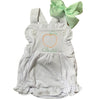 Monogrammed Cotton Ruffle Sunsuit