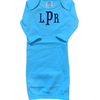 Monogrammed Newborn Baby Gown