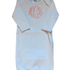 Monogrammed Newborn Baby Gown