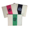 Monogrammed Canvas Pouch