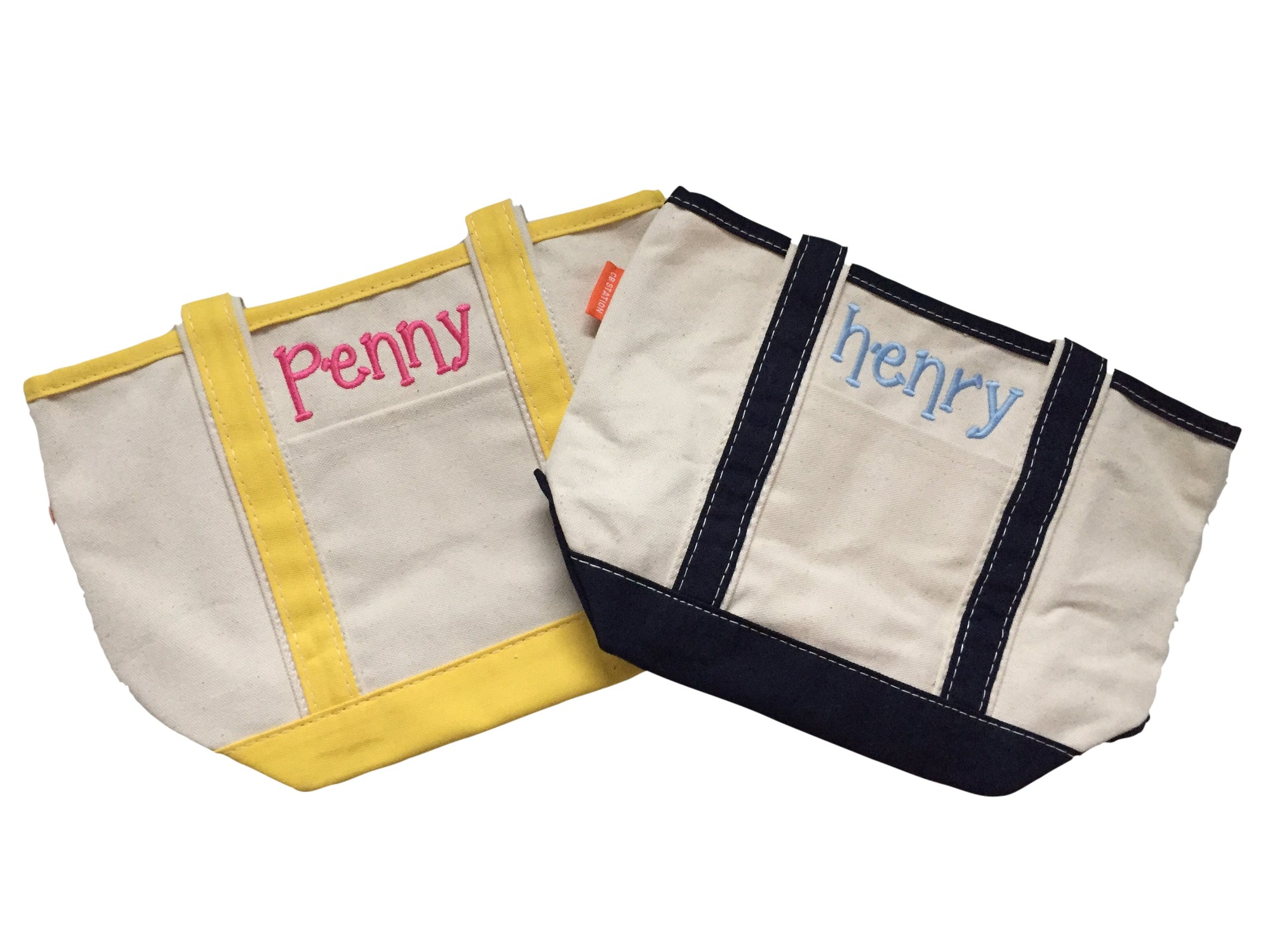 Monogrammed Small Boat Tote