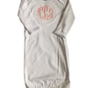 Monogrammed Newborn Baby Gown