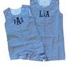 Boys Monogrammed Shortalls