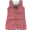 Boys Monogrammed Shortalls