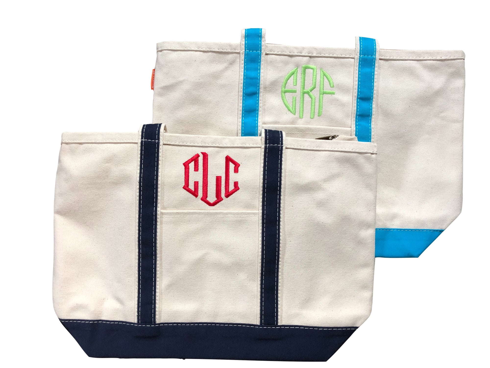 Monogrammed Medium Boat Tote