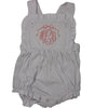 Monogrammed Cotton Ruffle Sunsuit