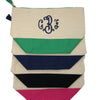 Monogrammed Canvas Cosmetic Bag
