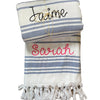 Monogrammed Turkish Towel