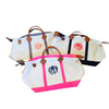 Monogrammed Canvas Weekender Bag