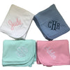 Monogrammed Cotton Baby Blanket
