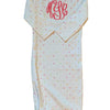 Monogrammed Newborn Baby Gown