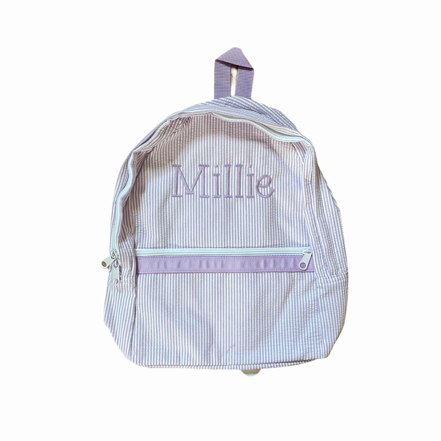 Kids Medium Monogrammed Backpack