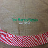 Monogrammed Jute Christmas Tree Skirt