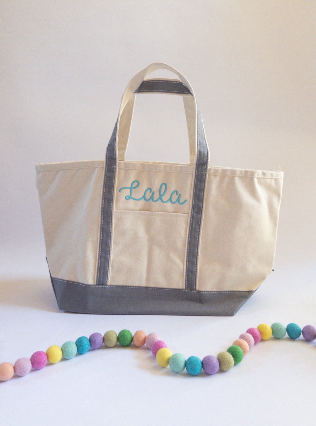 Monogrammed Large Boat Tote