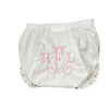 Monogrammed White Eyelet Bloomers